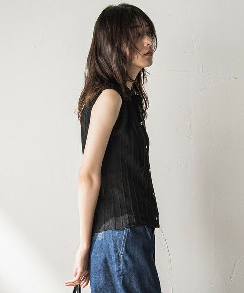 MAYSON GREY / メイソングレイ ニット・セーター | 【WEB限定】シアーノースリーブニットプルオーバー≪手洗い可能≫ | 詳細2