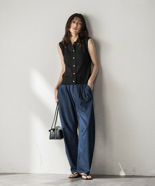 MAYSON GREY / メイソングレイ ニット・セーター | 【WEB限定】シアーノースリーブニットプルオーバー≪手洗い可能≫ | 詳細4