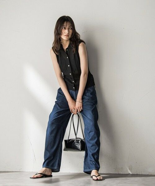 MAYSON GREY / メイソングレイ ニット・セーター | 【WEB限定】シアーノースリーブニットプルオーバー≪手洗い可能≫ | 詳細5