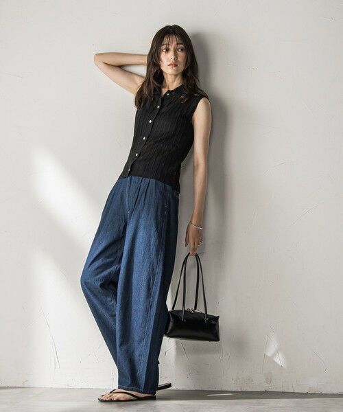 MAYSON GREY / メイソングレイ ニット・セーター | 【WEB限定】シアーノースリーブニットプルオーバー≪手洗い可能≫ | 詳細7