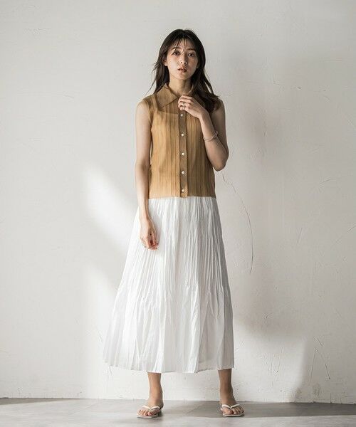 MAYSON GREY / メイソングレイ ニット・セーター | 【WEB限定】シアーノースリーブニットプルオーバー≪手洗い可能≫ | 詳細16