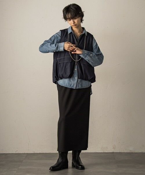 MAYSON GREY / メイソングレイ シャツ・ブラウス | ナチュラルシアーデニムオーバーシャツ≪洗濯機で洗える≫ | 詳細10