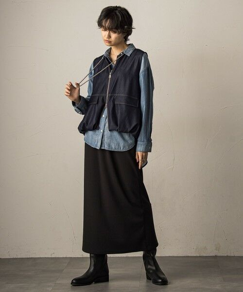 MAYSON GREY / メイソングレイ シャツ・ブラウス | ナチュラルシアーデニムオーバーシャツ≪洗濯機で洗える≫ | 詳細11
