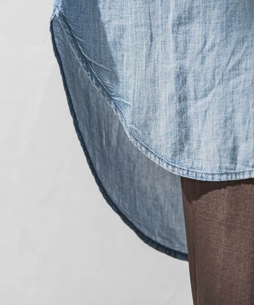 MAYSON GREY / メイソングレイ シャツ・ブラウス | ナチュラルシアーデニムオーバーシャツ≪洗濯機で洗える≫ | 詳細12