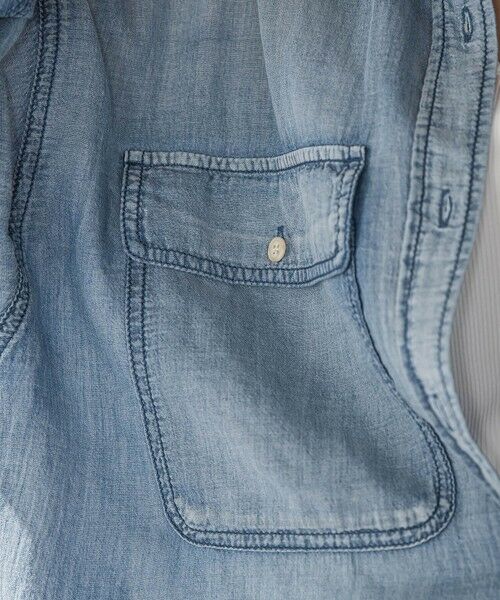 MAYSON GREY / メイソングレイ シャツ・ブラウス | ナチュラルシアーデニムオーバーシャツ≪洗濯機で洗える≫ | 詳細13