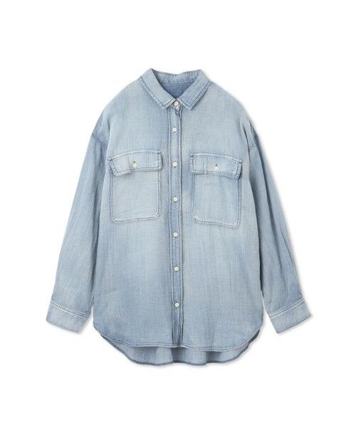 MAYSON GREY / メイソングレイ シャツ・ブラウス | ナチュラルシアーデニムオーバーシャツ≪洗濯機で洗える≫ | 詳細14