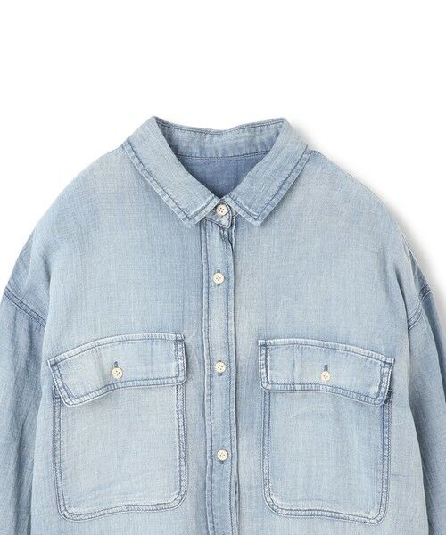 MAYSON GREY / メイソングレイ シャツ・ブラウス | ナチュラルシアーデニムオーバーシャツ≪洗濯機で洗える≫ | 詳細16