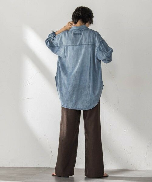 MAYSON GREY / メイソングレイ シャツ・ブラウス | ナチュラルシアーデニムオーバーシャツ≪洗濯機で洗える≫ | 詳細8
