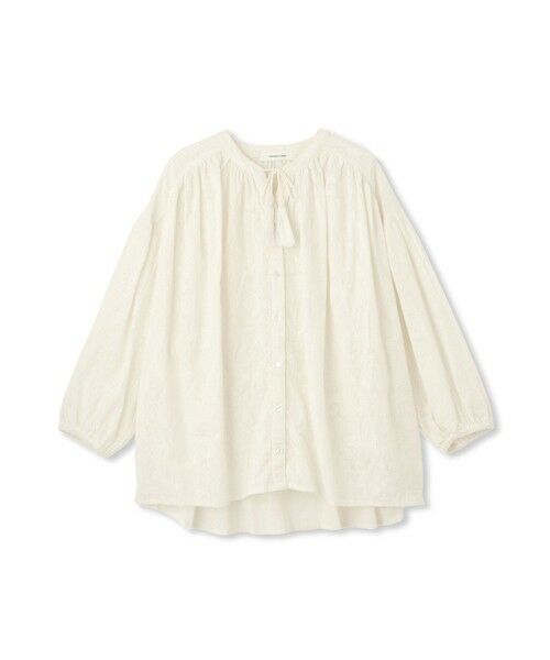 MAYSON GREY / メイソングレイ シャツ・ブラウス | ペイズリー柄総刺繍綿ボイルギャザーブラウス≪手洗い可能≫ | 詳細8