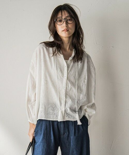 メイソングレイ MAYSON GREY ホワイト シャツ 清楚 大人 MUTEKIタンクトップ≪洗濯機で洗える≫ | MAYSON GREY（メイソン