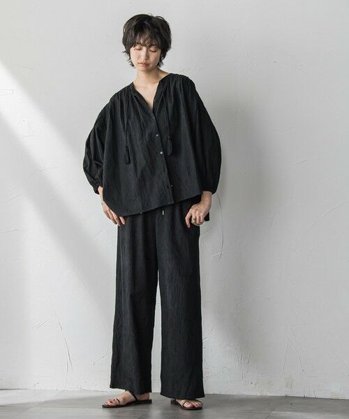 MAYSON GREY / メイソングレイ シャツ・ブラウス | ペイズリー柄総刺繍綿ボイルギャザーブラウス≪手洗い可能≫ | 詳細13