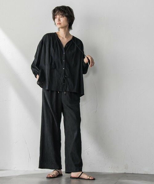 MAYSON GREY / メイソングレイ シャツ・ブラウス | ペイズリー柄総刺繍綿ボイルギャザーブラウス≪手洗い可能≫ | 詳細15