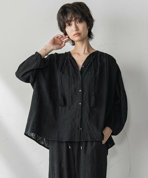 MAYSON GREY / メイソングレイ シャツ・ブラウス | ペイズリー柄総刺繍綿ボイルギャザーブラウス≪手洗い可能≫ | 詳細10