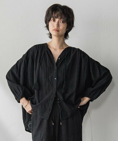 MAYSON GREY / メイソングレイ シャツ・ブラウス | ペイズリー柄総刺繍綿ボイルギャザーブラウス≪手洗い可能≫ | 詳細11