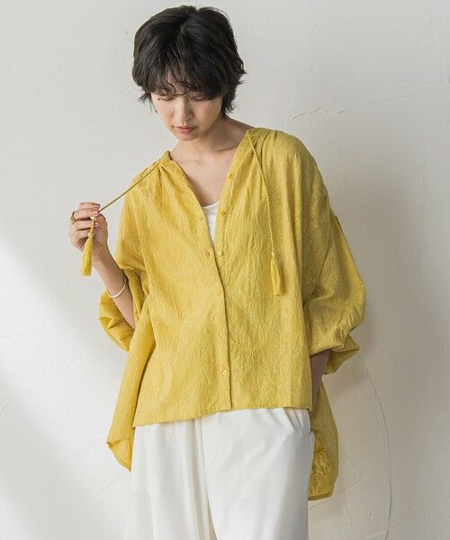 MAYSON GREY / メイソングレイ シャツ・ブラウス | ペイズリー柄総刺繍綿ボイルギャザーブラウス≪手洗い可能≫ | 詳細19