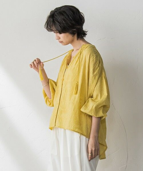 MAYSON GREY / メイソングレイ シャツ・ブラウス | ペイズリー柄総刺繍綿ボイルギャザーブラウス≪手洗い可能≫ | 詳細20