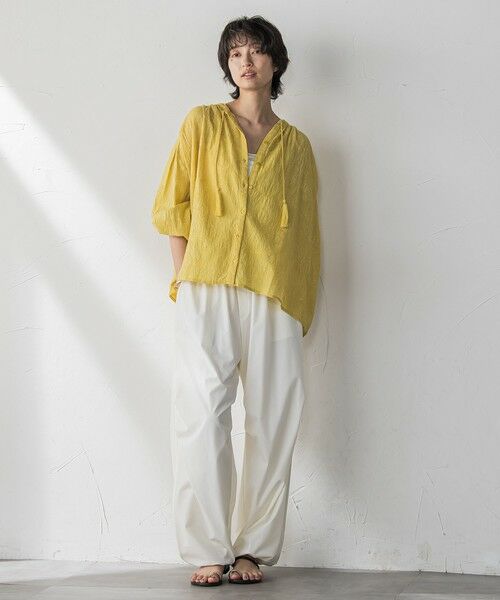 MAYSON GREY / メイソングレイ シャツ・ブラウス | ペイズリー柄総刺繍綿ボイルギャザーブラウス≪手洗い可能≫ | 詳細21