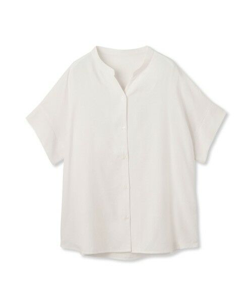 MAYSON GREY / メイソングレイ シャツ・ブラウス | 【WEB限定】バンドカラーリネンライクシャツ≪洗濯機で洗える≫ | 詳細6