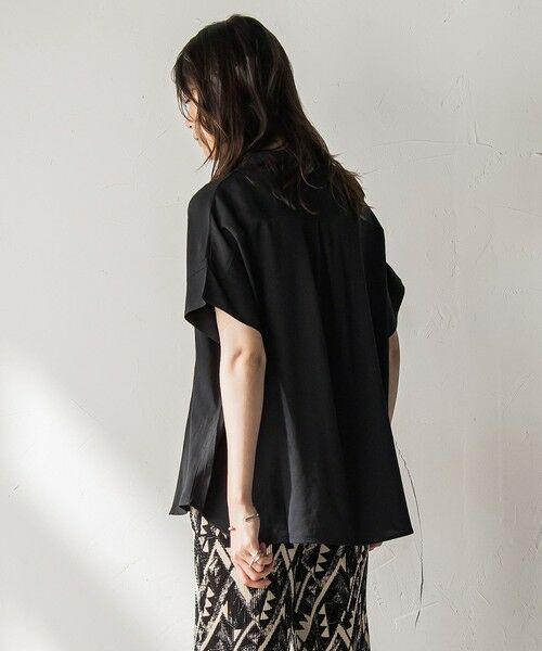 MAYSON GREY / メイソングレイ シャツ・ブラウス | 【WEB限定】バンドカラーリネンライクシャツ≪洗濯機で洗える≫ | 詳細9