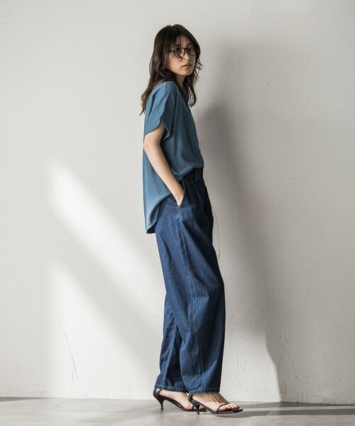 MAYSON GREY / メイソングレイ シャツ・ブラウス | 【WEB限定】バンドカラーリネンライクシャツ≪洗濯機で洗える≫ | 詳細19