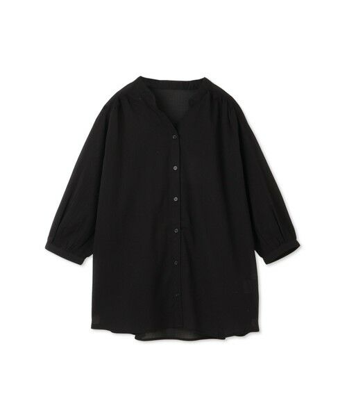 MAYSON GREY / メイソングレイ シャツ・ブラウス | 【WEB限定】バンドカラー楊柳7分袖シャツ≪洗濯機で洗える≫ | 詳細12