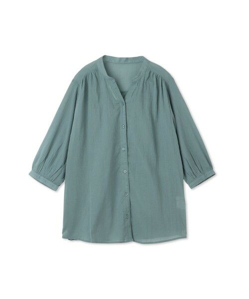 MAYSON GREY / メイソングレイ シャツ・ブラウス | 【WEB限定】バンドカラー楊柳7分袖シャツ≪洗濯機で洗える≫ | 詳細19