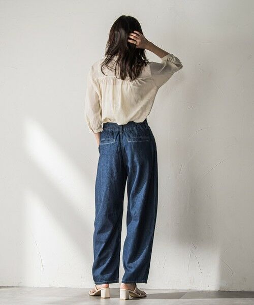 MAYSON GREY / メイソングレイ シャツ・ブラウス | 【WEB限定】バンドカラー楊柳7分袖シャツ≪洗濯機で洗える≫ | 詳細30