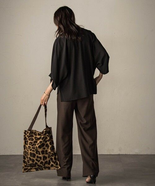 MAYSON GREY / メイソングレイ シャツ・ブラウス | タックワイドスリーブVネックドルマンブラウス≪手洗い可能≫ | 詳細6