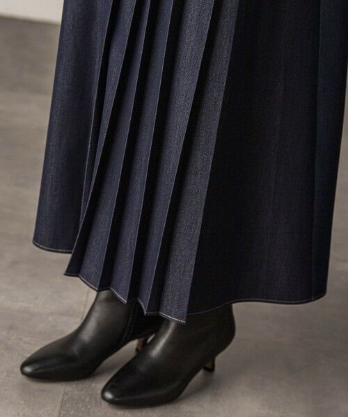 MAYSON GREY / メイソングレイ ロング・マキシ丈ワンピース | アシンメトリープリーツシャツワンピース≪洗濯機で洗える≫ | 詳細5