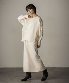 MAYSON GREY / メイソングレイ ロング・マキシ丈ワンピース | ワークポケット付きダンボールセットアップ≪洗濯機で洗える≫