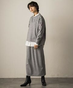MAYSON GREY / メイソングレイ ロング・マキシ丈ワンピース | ワークポケット付きダンボールセットアップ≪洗濯機で洗える≫
