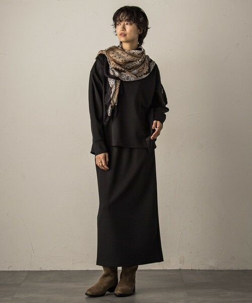 MAYSON GREY / メイソングレイ ロング・マキシ丈ワンピース | ワークポケット付きダンボールセットアップ≪洗濯機で洗える≫ | 詳細18