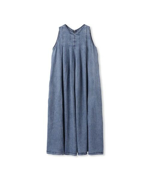 MAYSON GREY / メイソングレイ ロング・マキシ丈ワンピース | 揺れるデニムタックフレアワンピース≪洗濯機で洗える≫ | 詳細8