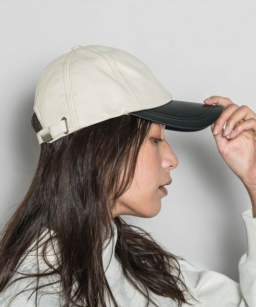 MAYSON GREY / メイソングレイ キャップ | HOPE　レザーベースボールキャップ | 詳細1