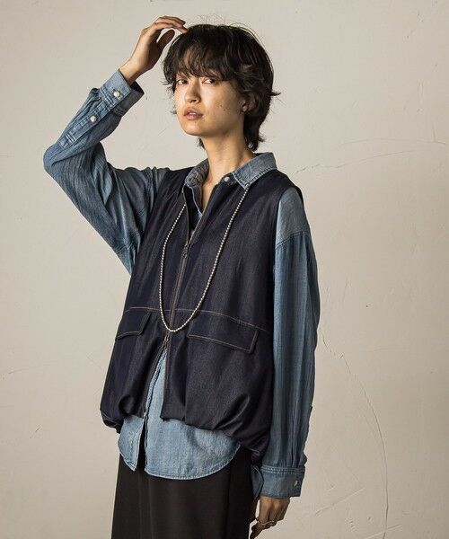 MAYSON GREY / メイソングレイ ダウンジャケット・ベスト | バルーンヘムジップベスト≪洗濯機で洗える/セットアップ対応≫ | 詳細1