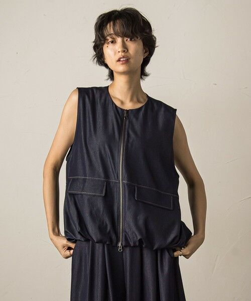 MAYSON GREY / メイソングレイ ダウンジャケット・ベスト | バルーンヘムジップベスト≪洗濯機で洗える/セットアップ対応≫ | 詳細9