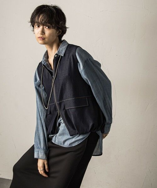 MAYSON GREY / メイソングレイ ダウンジャケット・ベスト | バルーンヘムジップベスト≪洗濯機で洗える/セットアップ対応≫ | 詳細3