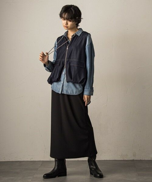 MAYSON GREY / メイソングレイ ダウンジャケット・ベスト | バルーンヘムジップベスト≪洗濯機で洗える/セットアップ対応≫ | 詳細5