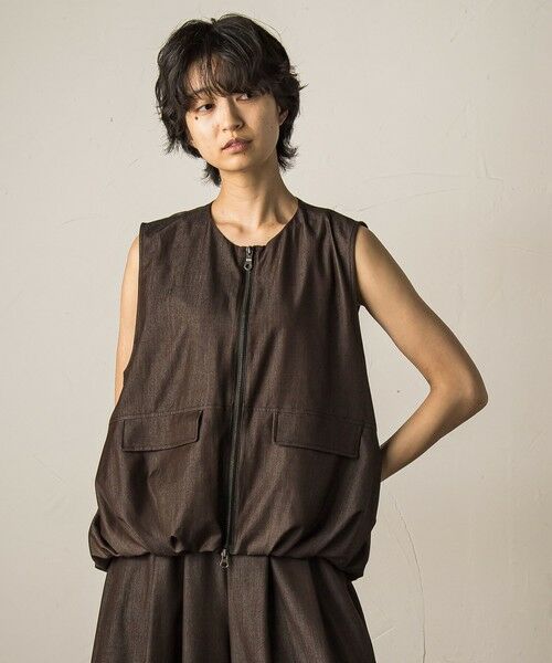 MAYSON GREY / メイソングレイ ダウンジャケット・ベスト | バルーンヘムジップベスト≪洗濯機で洗える/セットアップ対応≫ | 詳細18