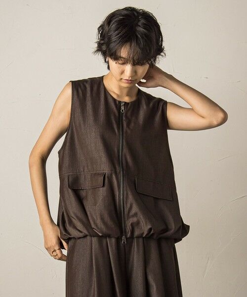 MAYSON GREY / メイソングレイ ダウンジャケット・ベスト | バルーンヘムジップベスト≪洗濯機で洗える/セットアップ対応≫ | 詳細16