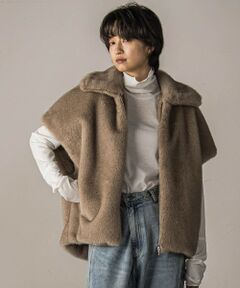 MAYSON GREY　メイソングレイ　ダウンコート　ベージュ　ファーフード付き MAYSON GREY（メイソングレイ）の「ショールダウンコート