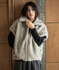 MAYSON GREY / メイソングレイ ダウンジャケット・ベスト | グラデーションフェイクファージレ