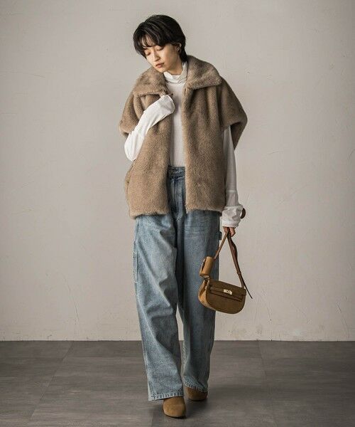 MAYSON GREY / メイソングレイ ダウンジャケット・ベスト | グラデーションフェイクファージレ | 詳細3