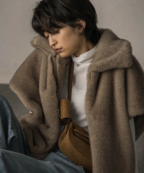 MAYSON GREY / メイソングレイ ダウンジャケット・ベスト | グラデーションフェイクファージレ | 詳細8