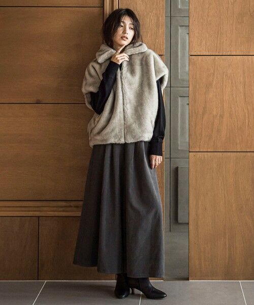 MAYSON GREY / メイソングレイ ダウンジャケット・ベスト | グラデーションフェイクファージレ | 詳細15