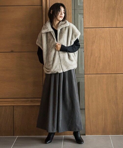 MAYSON GREY / メイソングレイ ダウンジャケット・ベスト | グラデーションフェイクファージレ | 詳細19