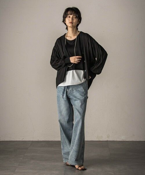 MAYSON GREY / メイソングレイ カットソー | 【WEB限定】シャツレイヤード風プルオーバー≪手洗い可能≫ | 詳細10