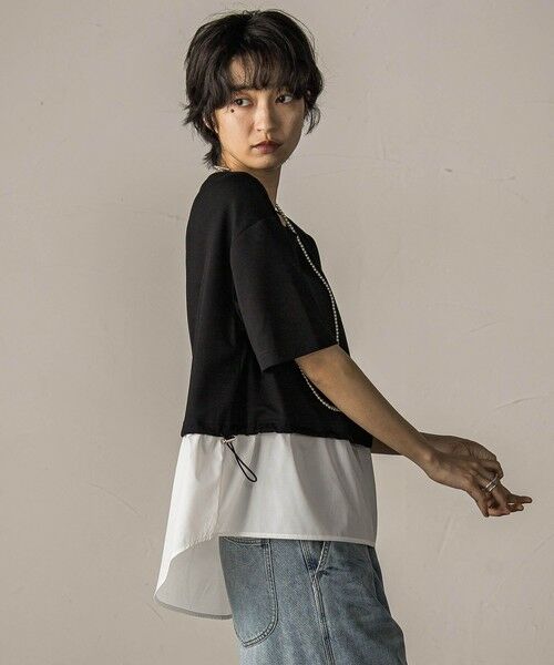 MAYSON GREY / メイソングレイ カットソー | 【WEB限定】シャツレイヤード風プルオーバー≪手洗い可能≫ | 詳細3