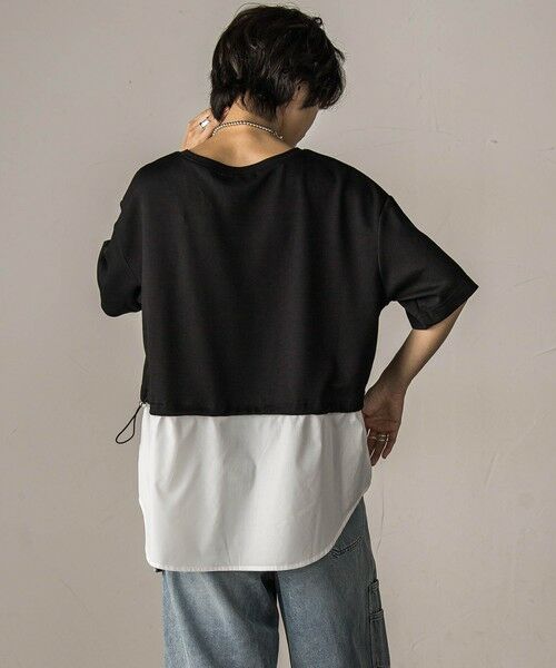 MAYSON GREY / メイソングレイ カットソー | 【WEB限定】シャツレイヤード風プルオーバー≪手洗い可能≫ | 詳細4