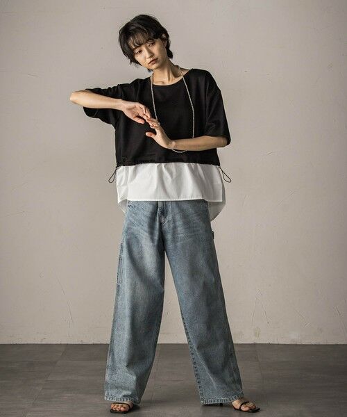 MAYSON GREY / メイソングレイ カットソー | 【WEB限定】シャツレイヤード風プルオーバー≪手洗い可能≫ | 詳細6